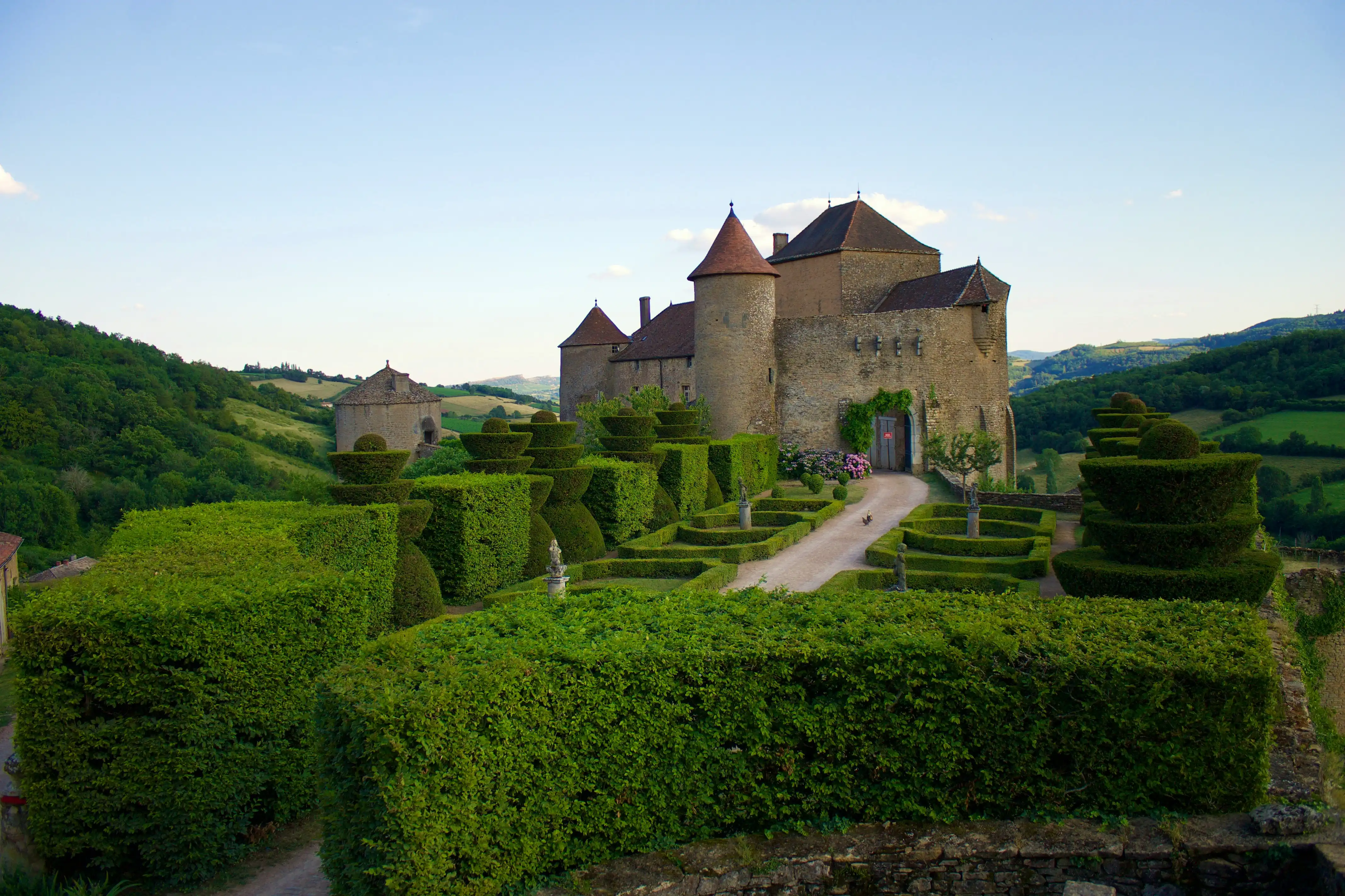 Fortress of Berzé-le-Châtel in Burgundy, France