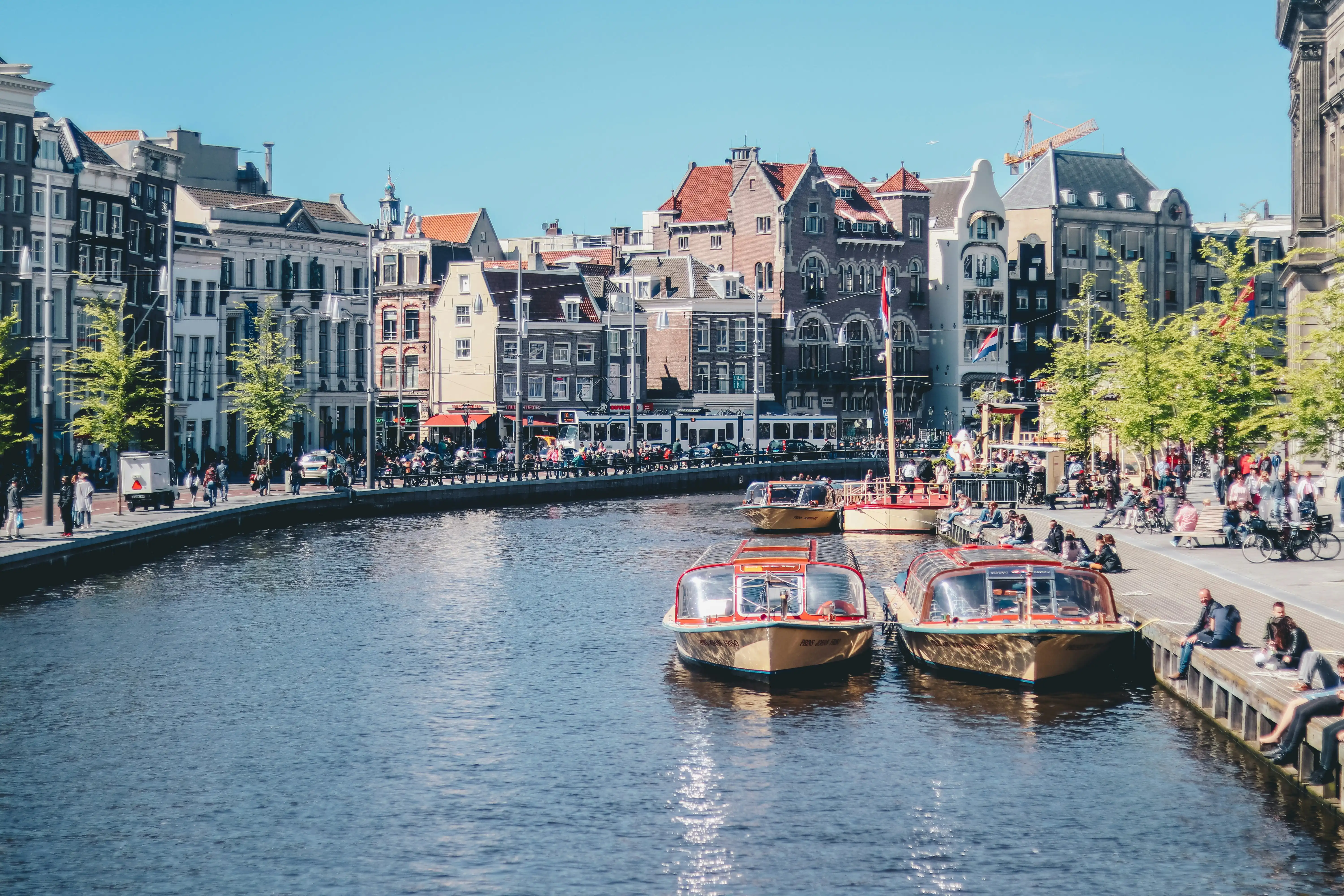The street of Amsterdam