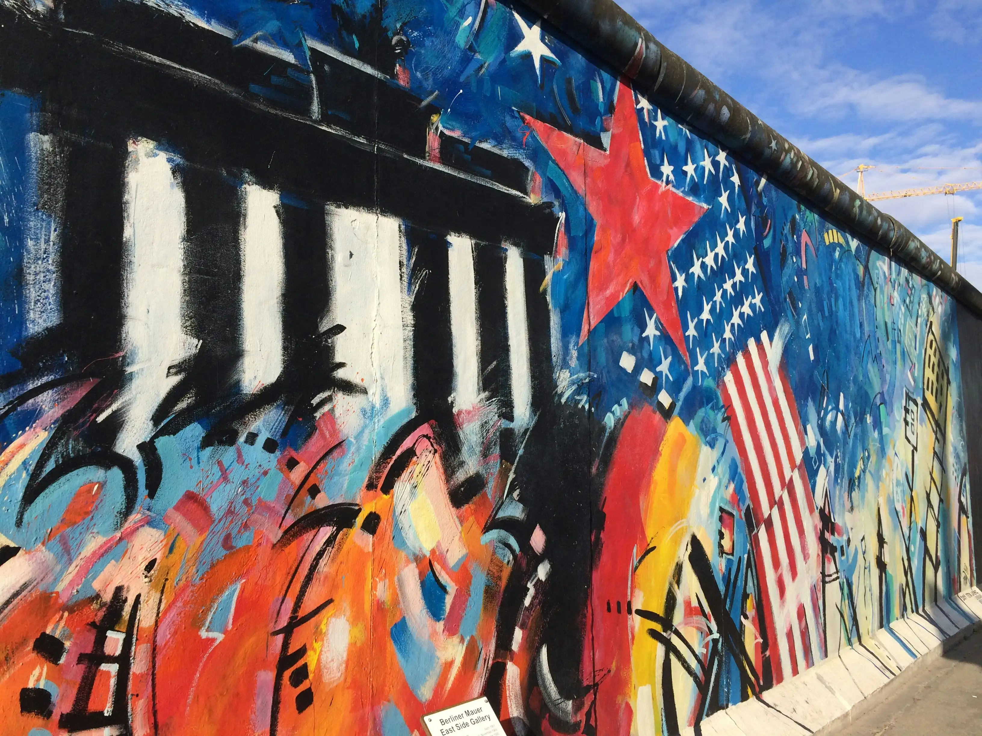 Graffiti artworks on the Berlin Wall