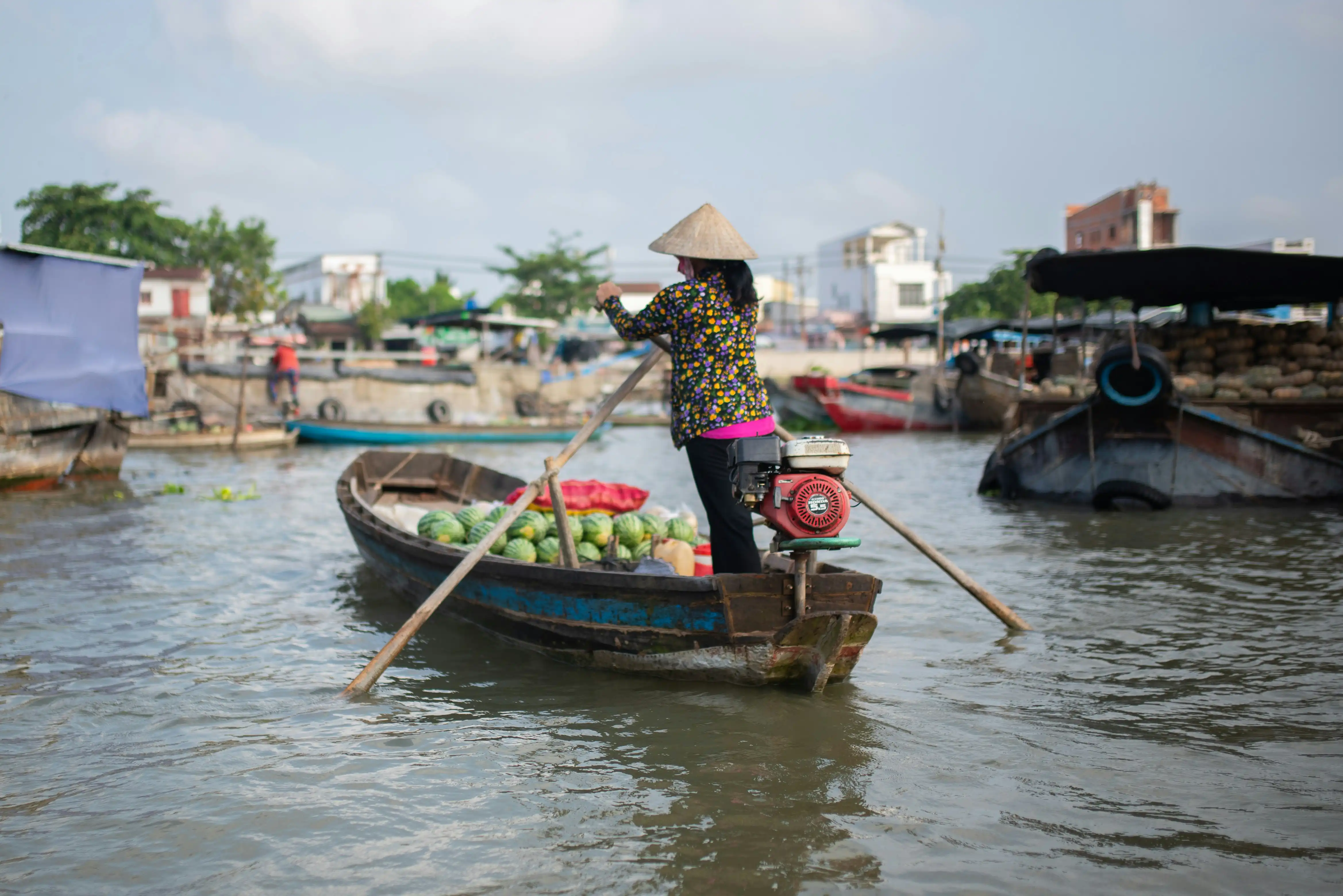 Cai Be floating market